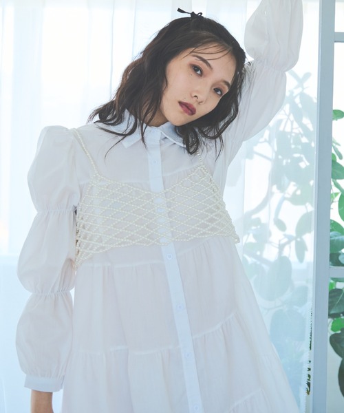 paravion（パラビオン）の「大好評につき再販売パールビスチェ（その他トップス・レディース・ホワイト・FREE）」の17枚目の写真