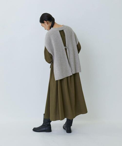 【美品】LOISIR ロワズィール ウールカシミヤ ベスト フリーサイズ LOISIR（ロワズィール）の「【2WAY】ウール片畦ベスト（ベスト）」 - WEAR