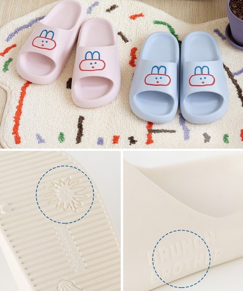 Brunch Brother(ブランチブラザー)の「Romane corp./BunnySlipper/ロマネ/ブランチブラザー/スリッパ/サンダル/アニマル/2978930(サンダル・レディース・ブルー/ブラック/ピンク・0)」の9枚目の写真