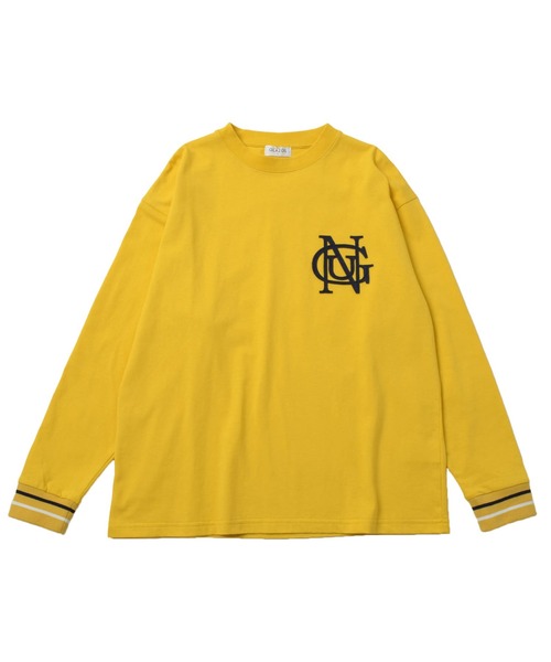 GLAZOS(グラソス)の「ワッペンモチーフ袖リブ配色長袖Tシャツ(Tシャツ/カットソー・キッズ・ホワイト/イエロー/ネイビー・140cm/150cm/160cm/170cm)」の13枚目の写真