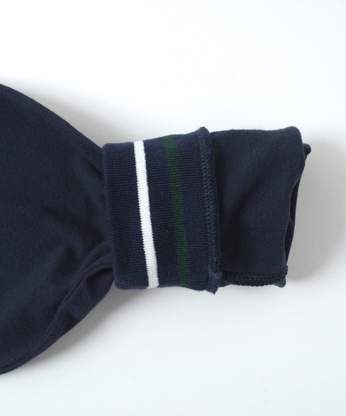 GLAZOS(グラソス)の「ワッペンモチーフ袖リブ配色長袖Tシャツ(Tシャツ/カットソー・キッズ・ホワイト/イエロー/ネイビー・140cm/150cm/160cm/170cm)」の11枚目の写真