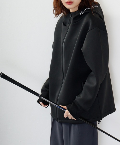 FUNALIVE(ファンアライブ)の「Golf wear full zip hoodie / ゴルフウェア フルジップパーカー unisex(パーカー・メンズ・ブラック系/グレー系/杢グレー/ブラック・XL/L/M)」の1枚目の写真