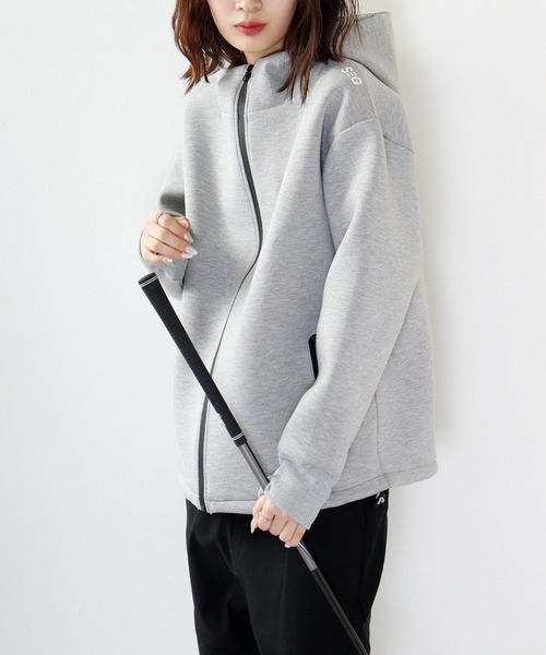 FUNALIVE(ファンアライブ)の「Golf wear full zip hoodie / ゴルフウェア フルジップパーカー unisex(パーカー・メンズ・ブラック系/グレー系/杢グレー/ブラック・XL/L/M)」の3枚目の写真