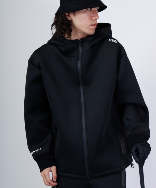 FUNALIVE(ファンアライブ)の「Golf wear full zip hoodie / ゴルフウェア フルジップパーカー unisex(パーカー・メンズ・ブラック系/グレー系/杢グレー/ブラック・XL/L/M)」の2枚目の写真
