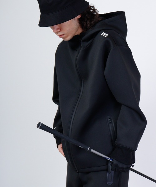 FUNALIVE(ファンアライブ)の「Golf wear full zip hoodie / ゴルフウェア フルジップパーカー unisex(パーカー・メンズ・ブラック系/グレー系/杢グレー/ブラック・XL/L/M)」の6枚目の写真