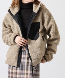 Sheep boa zip-up blouson / シープボア ジップアップブルゾン unisex