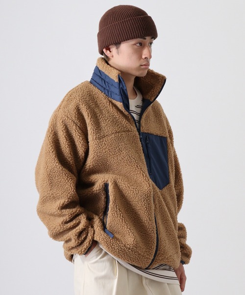Jungle Storm(ジャングルストーム)の「Sheep boa zip-up blouson / シープボア ジップアップブルゾン unisex(ブルゾン・メンズ・ベージュ/ホワイト/キャメル・M/L/LL)」の6枚目の写真