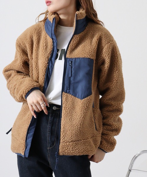 Jungle Storm(ジャングルストーム)の「Sheep boa zip-up blouson / シープボア ジップアップブルゾン unisex(ブルゾン・メンズ・ベージュ/ホワイト/キャメル・M/L/LL)」の9枚目の写真