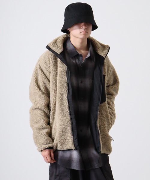 Jungle Storm(ジャングルストーム)の「Sheep boa zip-up blouson / シープボア ジップアップブルゾン unisex(ブルゾン・メンズ・ベージュ/ホワイト/キャメル・M/L/LL)」の15枚目の写真