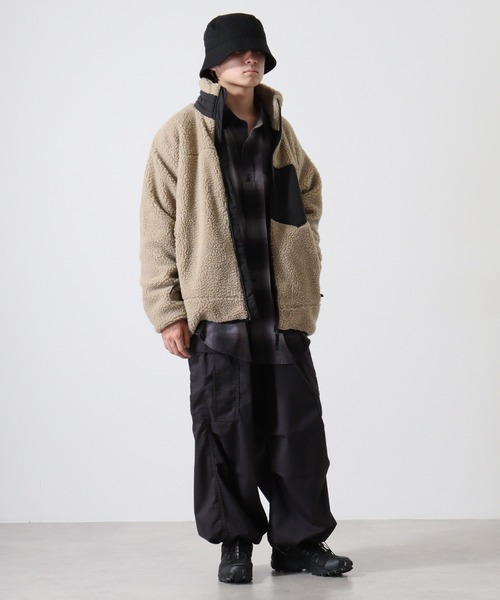 Jungle Storm(ジャングルストーム)の「Sheep boa zip-up blouson / シープボア ジップアップブルゾン unisex(ブルゾン・メンズ・ベージュ/ホワイト/キャメル・M/L/LL)」の17枚目の写真