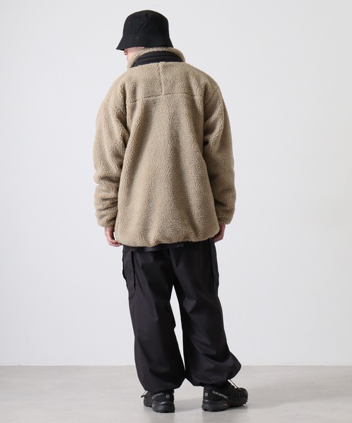 Jungle Storm(ジャングルストーム)の「Sheep boa zip-up blouson / シープボア ジップアップブルゾン unisex(ブルゾン・メンズ・ベージュ/ホワイト/キャメル・M/L/LL)」の18枚目の写真