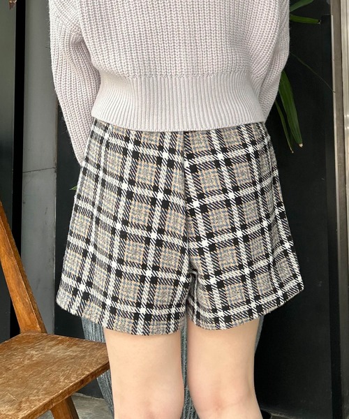 INGNI(イング)の「ロービングチェックビット付ラップスカパン(その他パンツ・レディース・ブラウン系その他2/ブラック系・FREE)」の5枚目の写真