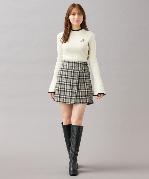 INGNI(イング)の「ロービングチェックビット付ラップスカパン(その他パンツ・レディース・ブラウン系その他2/ブラック系・FREE)」の17枚目の写真
