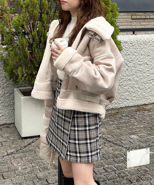 INGNI(イング)の「ロービングチェックビット付ラップスカパン(その他パンツ・レディース・ブラウン系その他2/ブラック系・FREE)」の16枚目の写真