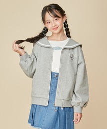 JENNI love（ジェニィラブ）の「【コットン100％】セーラーカラーZIPブルゾン（ブルゾン・キッズ）」