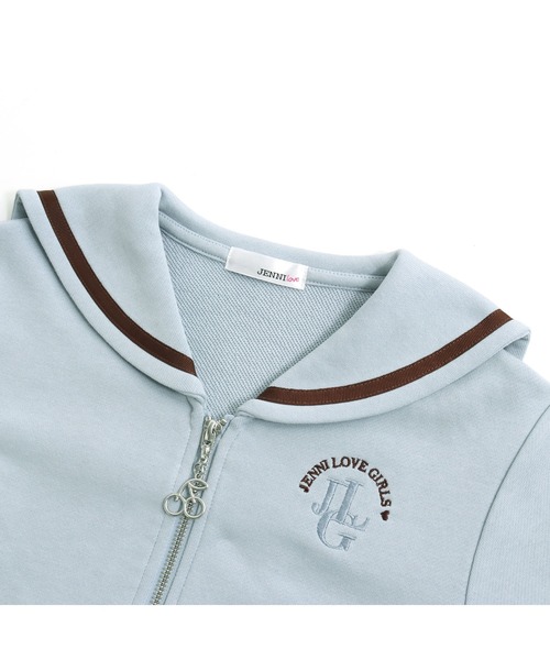 ウールセーラーカラージップブルゾン JENNI love（ジェニィラブ）の「【コットン100％】セーラー
