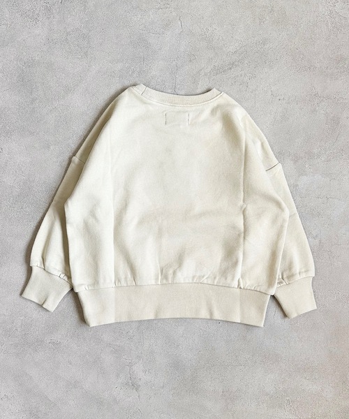 WILD THINGS(ワイルドシングス)の「【WILD THINGS】別注プリントトレーナー(90~150cm)(スウェット・キッズ・ベージュ/パープル/杢グレー/ブラック・140/150/130/100/110/120/90)」の8枚目の写真