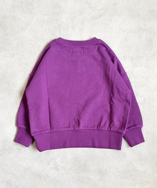 WILD THINGS(ワイルドシングス)の「【WILD THINGS】別注プリントトレーナー(90~150cm)(スウェット・キッズ・ベージュ/パープル/杢グレー/ブラック・140/150/130/100/110/120/90)」の5枚目の写真