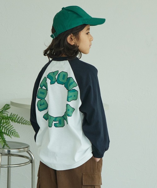 PAIRMANON STREET（ペアマノンストリート）の「【PAIRMANON STREET】アソート バックプリント ラグラン 長袖Tシャツ（Tシャツ/カットソー・キッズ・ブラック系その他3/ブルー系その他/ブルー系その他2/レッド系その他2/イエロー系その他/レッド系その他/ブラウン系その他6/ブラック系その他5/ブラック系その他4・150/140/120/100/130/110/90）」の2枚目の写真