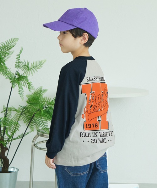 PAIRMANON STREET（ペアマノンストリート）の「【PAIRMANON STREET】アソート バックプリント ラグラン 長袖Tシャツ（Tシャツ/カットソー・キッズ・ブラック系その他3/ブルー系その他/ブルー系その他2/レッド系その他2/イエロー系その他/レッド系その他/ブラウン系その他6/ブラック系その他5/ブラック系その他4・150/140/120/100/130/110/90）」の11枚目の写真