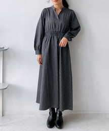 ☆バックレースアップスキッパーワンピース