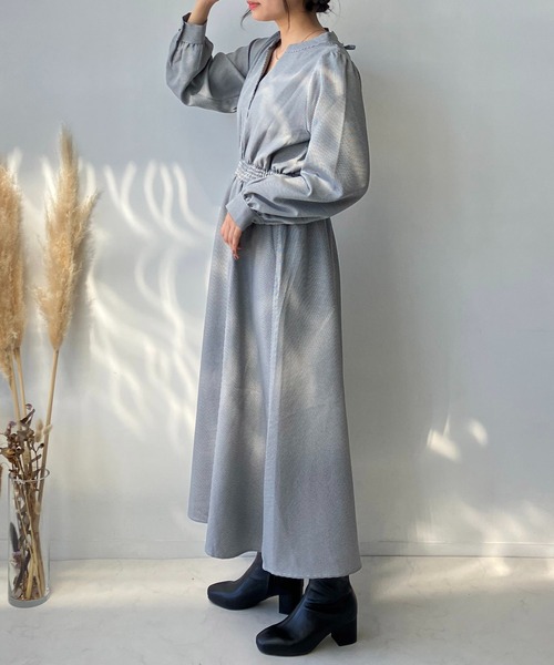 AS KNOW AS plus（アズノゥアズプラス）の「☆バックレースアップスキッパーワンピース（ワンピース・レディース・ブラック系/グレー系/ブルー系/ダークグリーン・FREE）」の21枚目の写真
