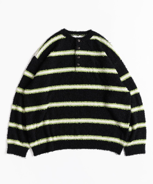 MUHET(ミュエータ)の「カールヤーンヘンリー二ット(ニット/セーター・レディース・ブラック/ブラウン/マスタード・X-LARGE/MEDIUM)」の4枚目の写真