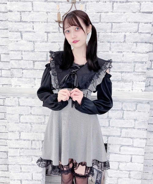 MA*RS(アメーバーマーズ)の「肩開きレーススピンドルセーラーブラウス(シャツ/ブラウス・レディース・ホワイト/ホワイト×ピンク/ブラック/ピンク・FREE)」の18枚目の写真