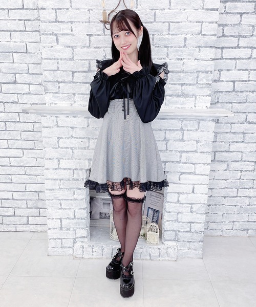 MA*RS(アメーバーマーズ)の「肩開きレーススピンドルセーラーブラウス(シャツ/ブラウス・レディース・ホワイト/ホワイト×ピンク/ブラック/ピンク・FREE)」の21枚目の写真