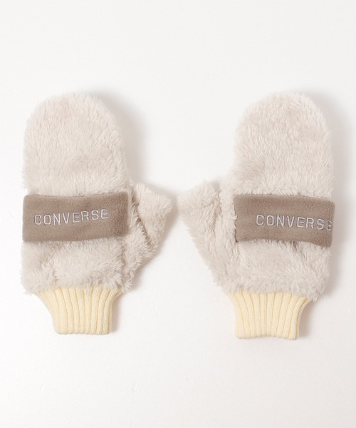 CONVERSE(コンバース)の「【CONVERSE/コンバース】バンドフリース ボアミトン/手袋(手袋・レディース・オフホワイト/グレー/ブラウン・ONE)」の14枚目の写真