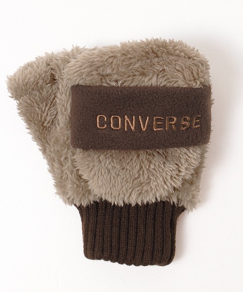 CONVERSE(コンバース)の「【CONVERSE/コンバース】バンドフリース ボアミトン/手袋(手袋・レディース・オフホワイト/グレー/ブラウン・ONE)」の9枚目の写真