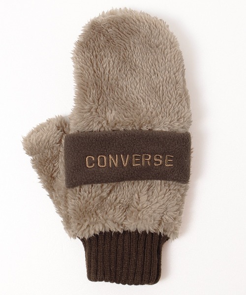 CONVERSE(コンバース)の「【CONVERSE/コンバース】バンドフリース ボアミトン/手袋(手袋・レディース・オフホワイト/グレー/ブラウン・ONE)」の8枚目の写真