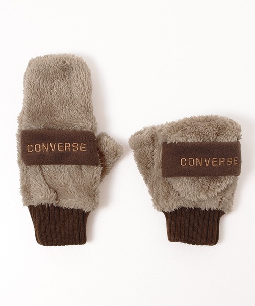 CONVERSE(コンバース)の「【CONVERSE/コンバース】バンドフリース ボアミトン/手袋(手袋・レディース・オフホワイト/グレー/ブラウン・ONE)」の13枚目の写真