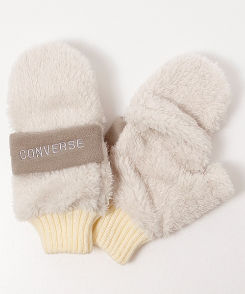 CONVERSE(コンバース)の「【CONVERSE/コンバース】バンドフリース ボアミトン/手袋(手袋・レディース・オフホワイト/グレー/ブラウン・ONE)」の16枚目の写真