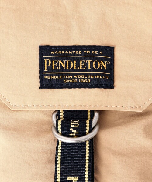 PENDLETON(ペンドルトン)の「【PENDLETON/ ペンドルトン】LOGOTAPE FLAP MINISHOULDER 233034(ショルダーバッグ・メンズ・ブラック/ベージュ・FREE)」の5枚目の写真