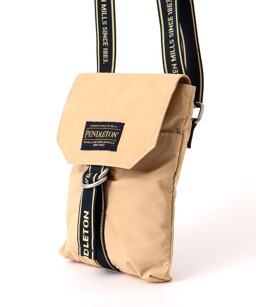 PENDLETON(ペンドルトン)の「【PENDLETON/ ペンドルトン】LOGOTAPE FLAP MINISHOULDER 233034(ショルダーバッグ・メンズ・ブラック/ベージュ・FREE)」の6枚目の写真