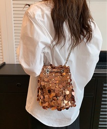 スパンコールショルダーバッグ/結婚式.パーティーバッグ