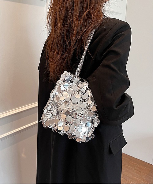LA VORAGINE（ラ ヴォラジネ）の「スパンコールショルダーバッグ/結婚式.パーティーバッグ（ショルダーバッグ・レディース・ブラウン/シルバー/ブラック・FREE）」の10枚目の写真