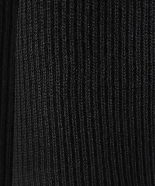 PORT BY ARK（ポートバイアーク）の「PORT BY ARK / ポートバイアーク：Zip Knit：PO14-K001[COR]（ニット/セーター・メンズ・ブラック・FREE）」の6枚目の写真