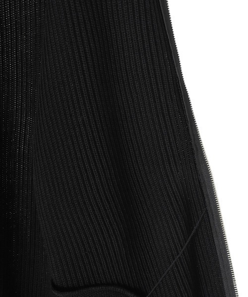 PORT BY ARK（ポートバイアーク）の「PORT BY ARK / ポートバイアーク：Zip Knit：PO14-K001[COR]（ニット/セーター・メンズ・ブラック・FREE）」の5枚目の写真