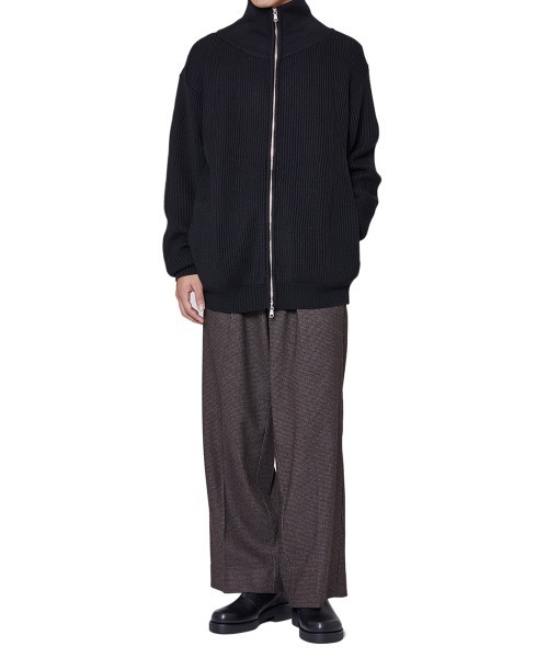PORT BY ARK（ポートバイアーク）の「PORT BY ARK / ポートバイアーク：Zip Knit：PO14-K001[COR]（ニット/セーター・メンズ・ブラック・FREE）」の10枚目の写真