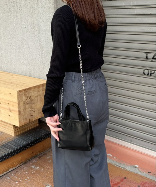 2wayミニトートチェーンバッグ（ショルダーバッグ）｜LE MORE