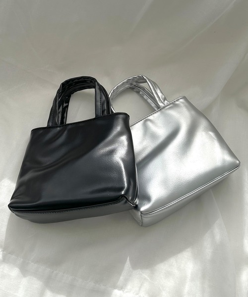 LE MORE（リモア）の「2wayミニトートチェーンバッグ（ショルダーバッグ・レディース・ブラック/シルバー・FREE）」の12枚目の写真