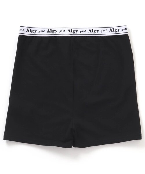 algy(アルジー)の「ロゴゴム1分丈レギンス(レギンス/スパッツ・キッズ・ブラック・MEDIUM/X-SMALL)」の2枚目の写真