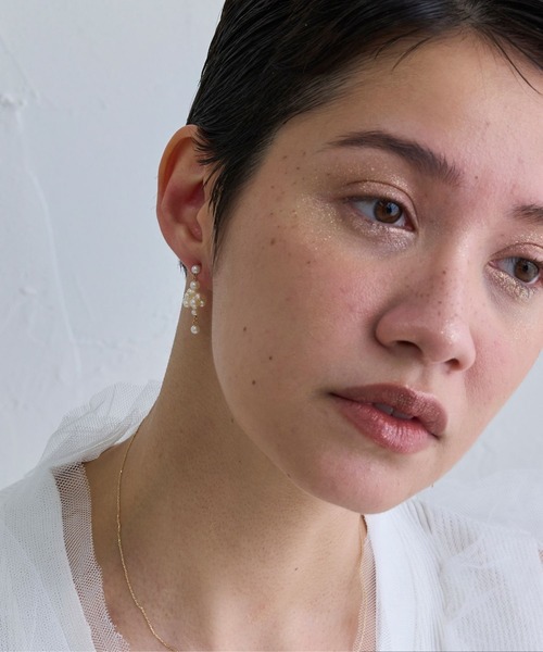 JUPITER（ジュピター）の「【K10】フルーツパールピアス<動画あり>（ピアス（両耳用）・レディース・イエローゴールド・FREE）」の6枚目の写真