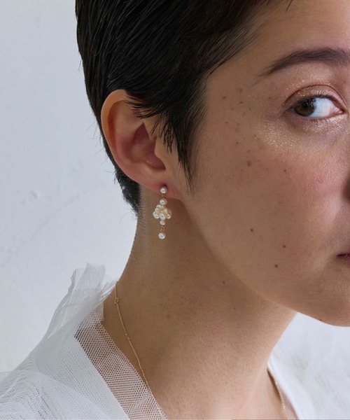 JUPITER（ジュピター）の「【K10】フルーツパールピアス<動画あり>（ピアス（両耳用）・レディース・イエローゴールド・FREE）」の9枚目の写真