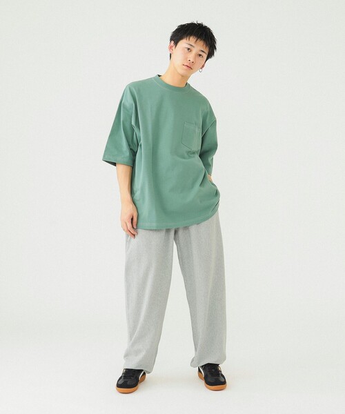 BEAMS(ビームス)の「BEAMS / ステッチ ルーズ Tシャツ(Tシャツ/カットソー・メンズ・ラベンダー/グリーン系その他4/ブラウン系その他・XL/L/M/S)」の7枚目の写真