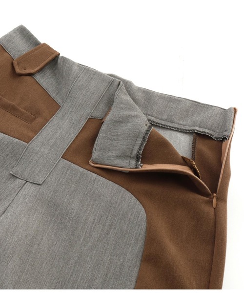 Settimissimo（セッティミッシモ）の「ITALYバイカラーデザイン フレアパンツ（その他パンツ・レディース・キャメル/ブラック・S）」の18枚目の写真