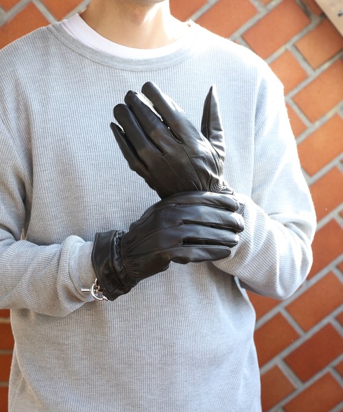 ８(eight)（エイト）の「シープレザー手袋2（手袋・メンズ・ブラック/ブラウン・FREE）」の2枚目の写真
