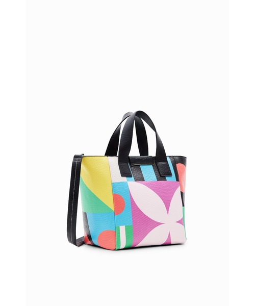 Desigual(デシグアル)の「幾何学模様 ミドルトートバッグ(ハンドバッグ・レディース・マルチ・FREE)」の8枚目の写真